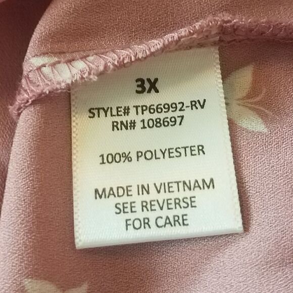 Sweet Rain Pink Butterfly Print Blouse - Picture 10 of 10